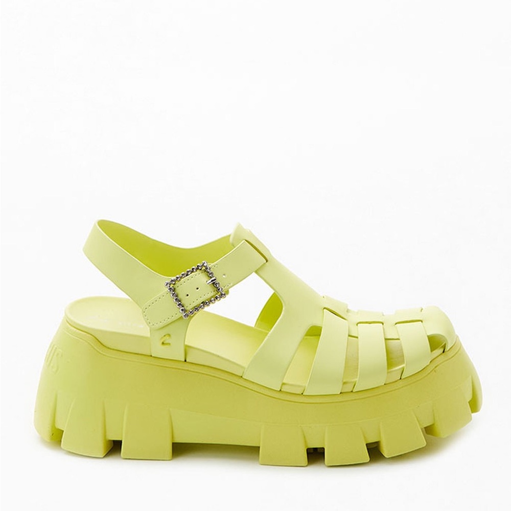 Women’s Circus NY by Sam Edelman Yellow Alyson Platform Sandals Shoes US Size 10